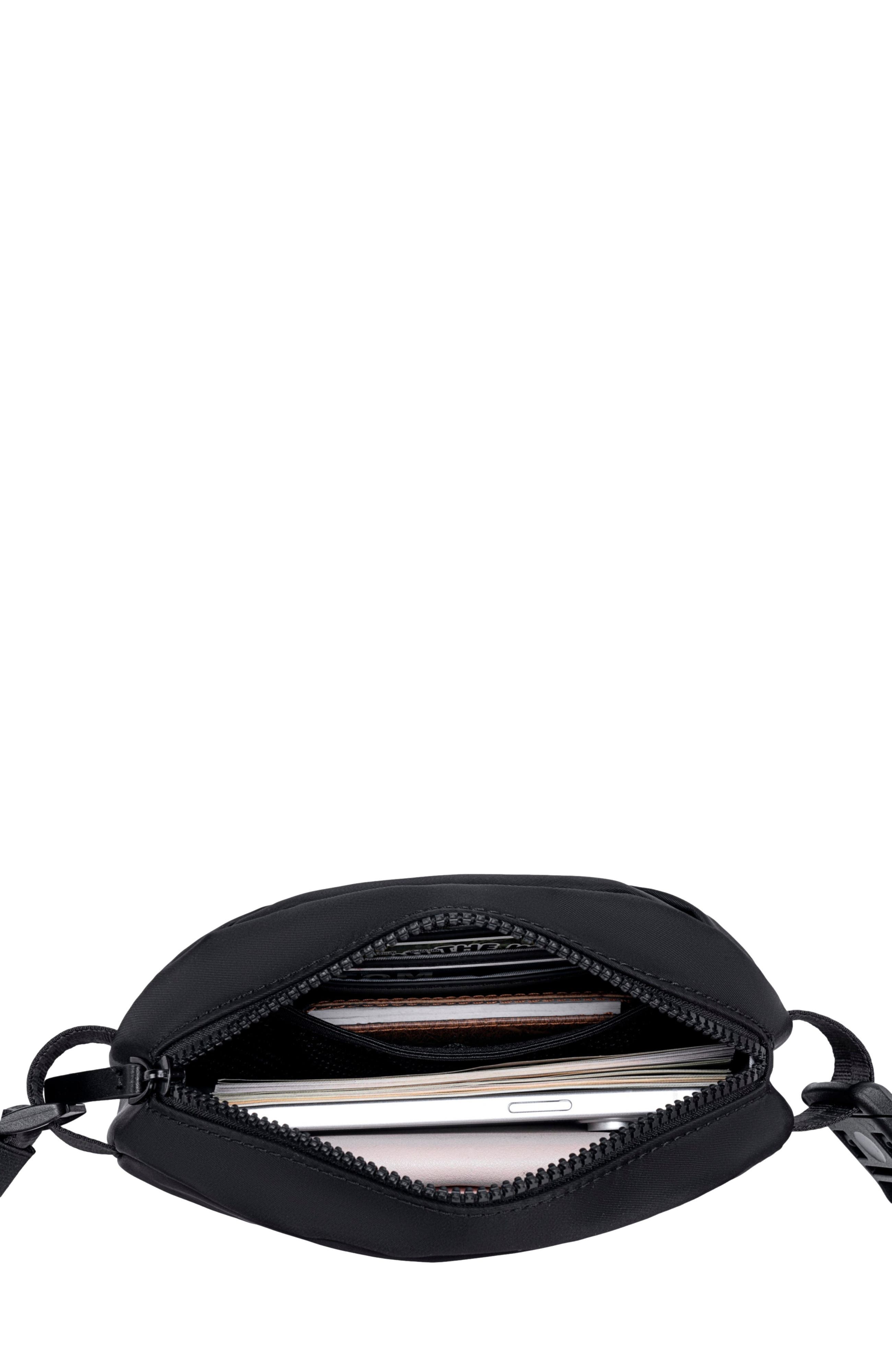 Lux and Nyx Origami Sling Belt Bag With Extender Strap, Alternate, color, Black