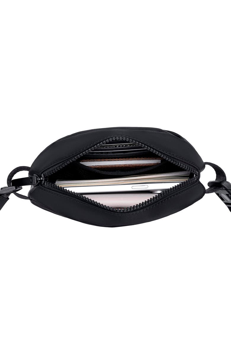 Lux and Nyx Origami Sling Belt Bag With Extender Strap, Alternate, color, Black