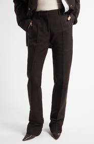 The Row Selvie Mélange Straight Leg Pants | Nordstrom