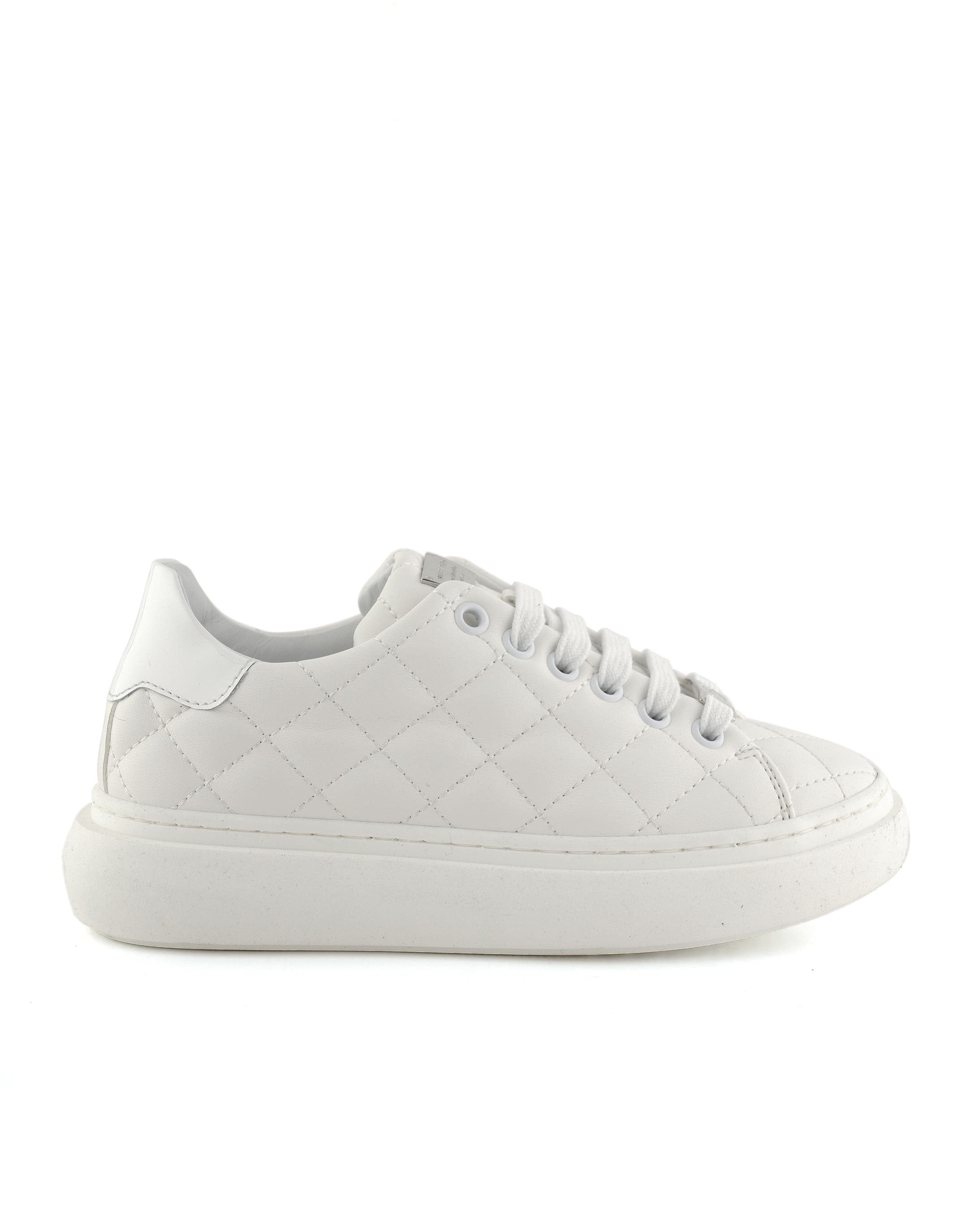 Low-Top Sneakers Matelasse Girl, Main, color, white