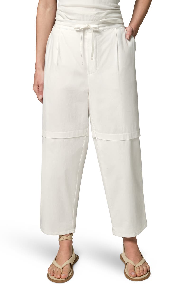 Donna Karan New York Paper Poplin Pants, Main, color, Cream
