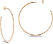 CHLOE AND MADISON 14K Gold Plated Sterling Silver Hoop Earrings