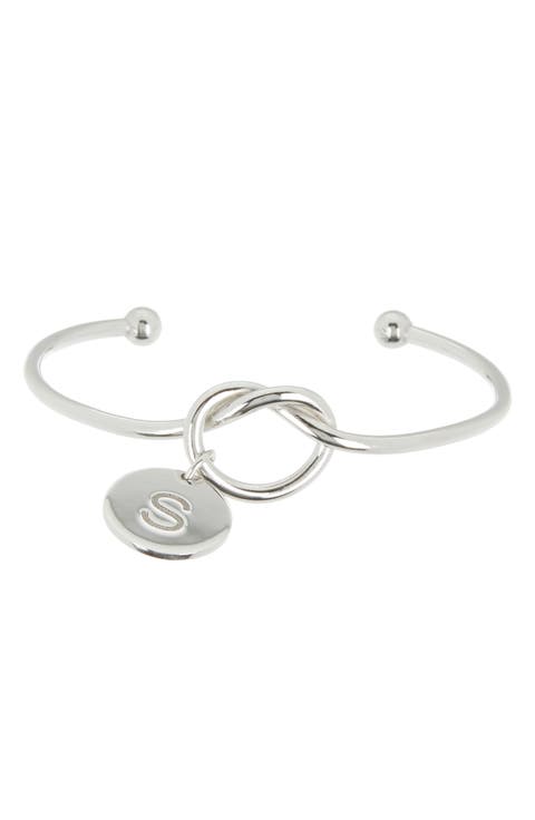 Love Knot Initial Bracelet
