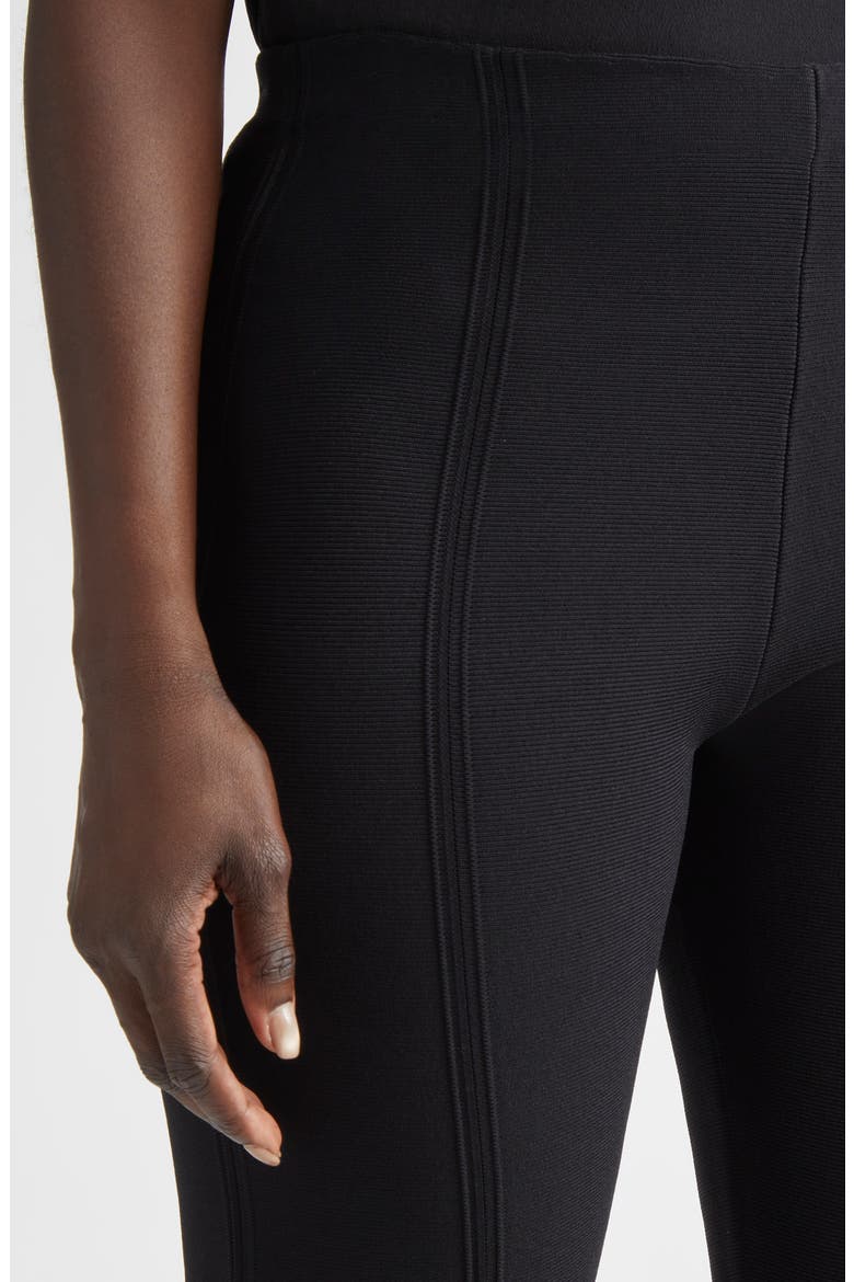 Knit Crop Pants, Alternate, color, BLACK