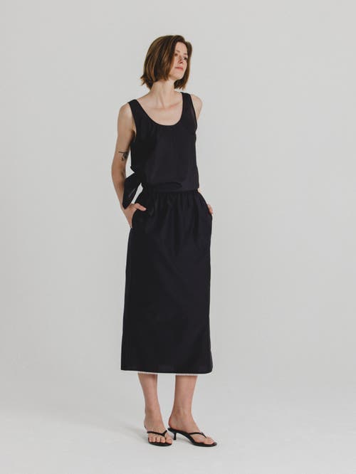 Alas Silk Cotton Tanktop In Black