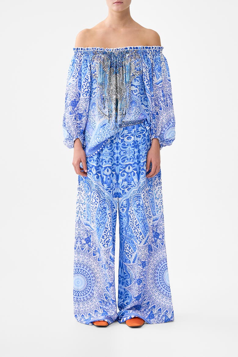 Tuck Front Pant, Main, color, The Bosphorous
