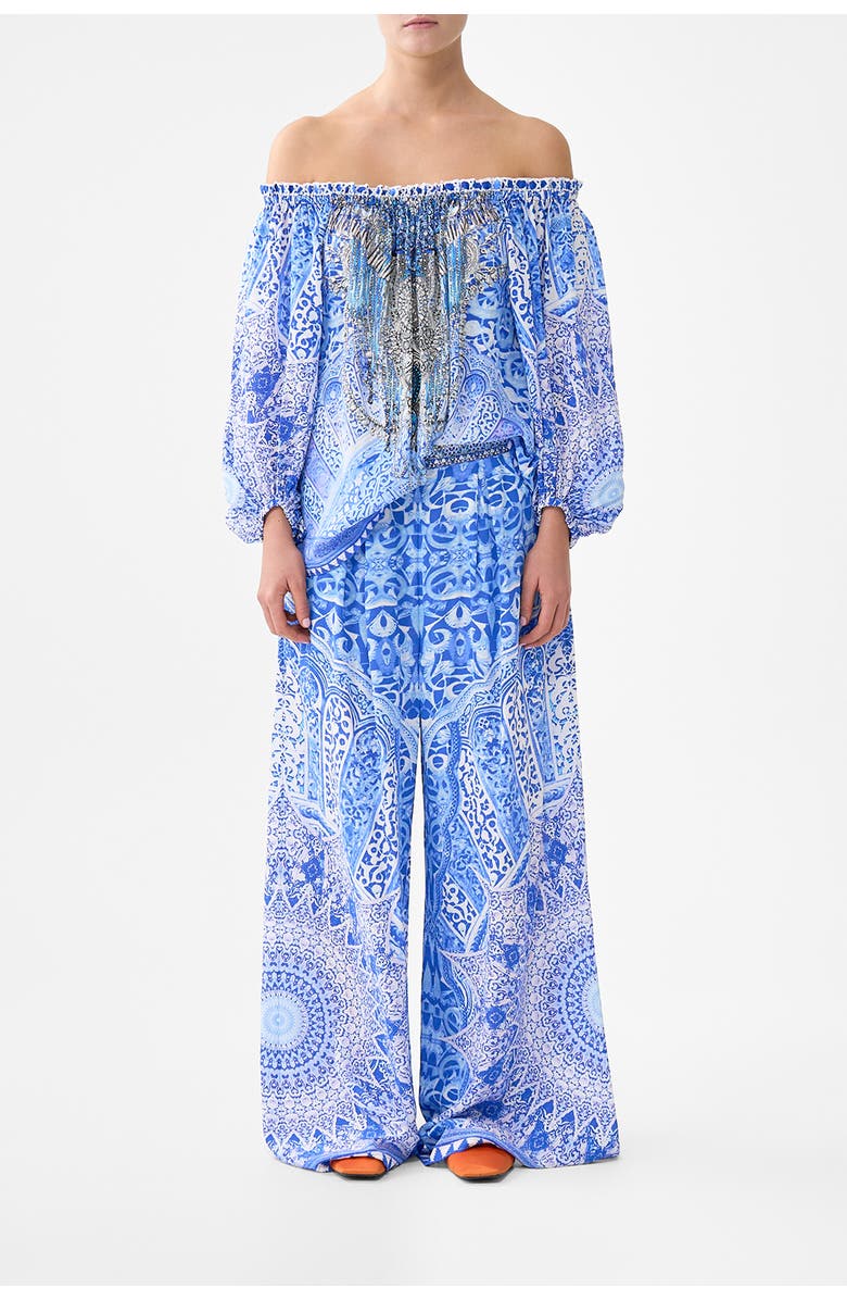 Camilla Tuck Front Pant, Main, color, The Bosphorous