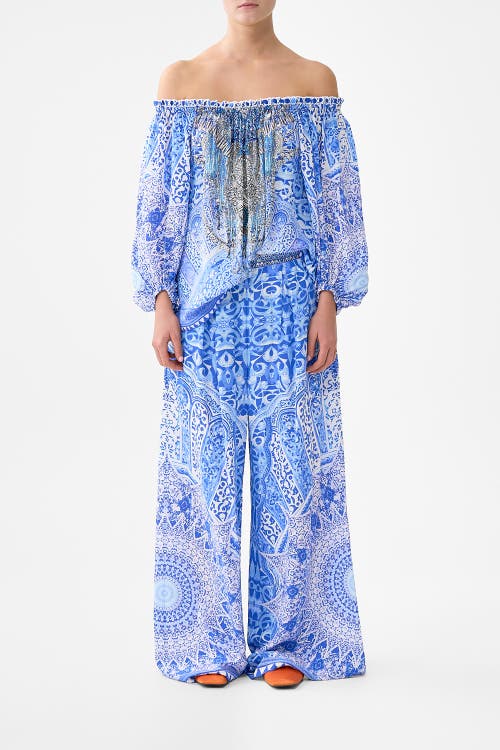 Camilla Tuck Front Pant The Bosphorous In Blue