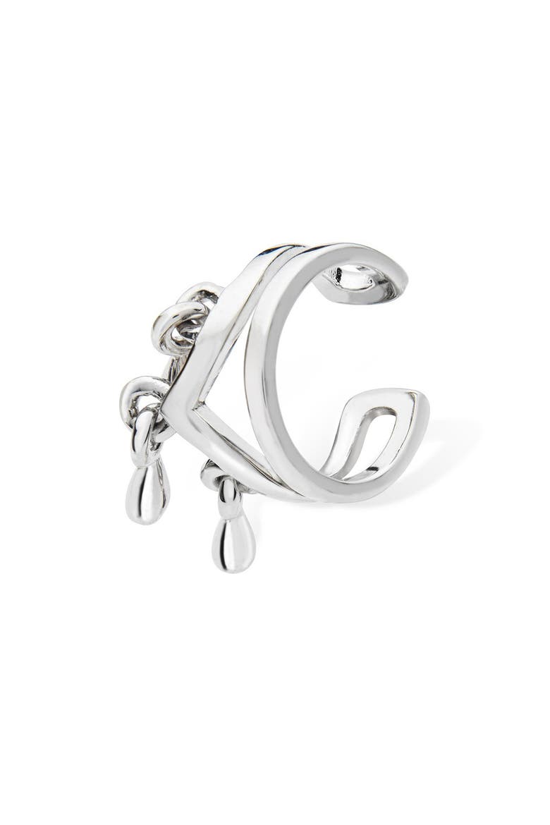 Tri Drop Cuff, Alternate, color, Silver