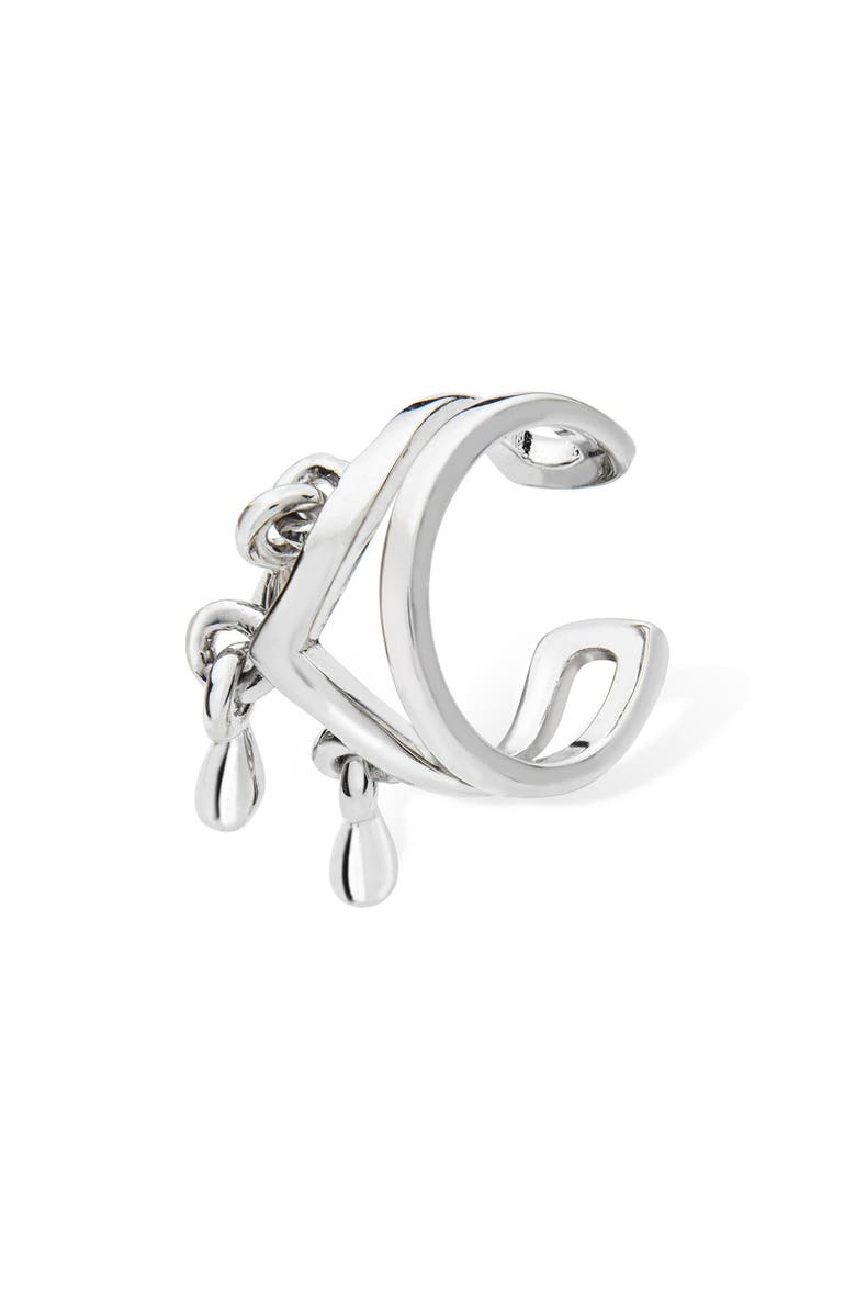 Lucy Quartermaine Tri Drop Cuff, Alternate, color, Silver