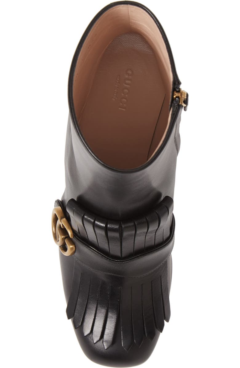 Gucci GG Kiltie Fringe Bootie, Alternate, color,