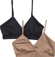 YOGALICIOUS Set of 2 Skin Soft Smoothing Kyla Crossover Bralettes