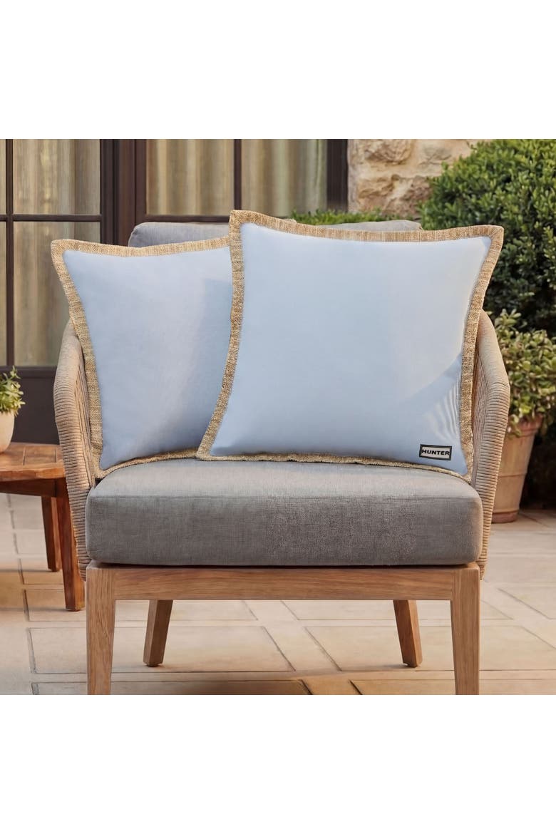 Amelia Square Outdoor Pillow 2-Piece Set, Alternate, color, Light Blue