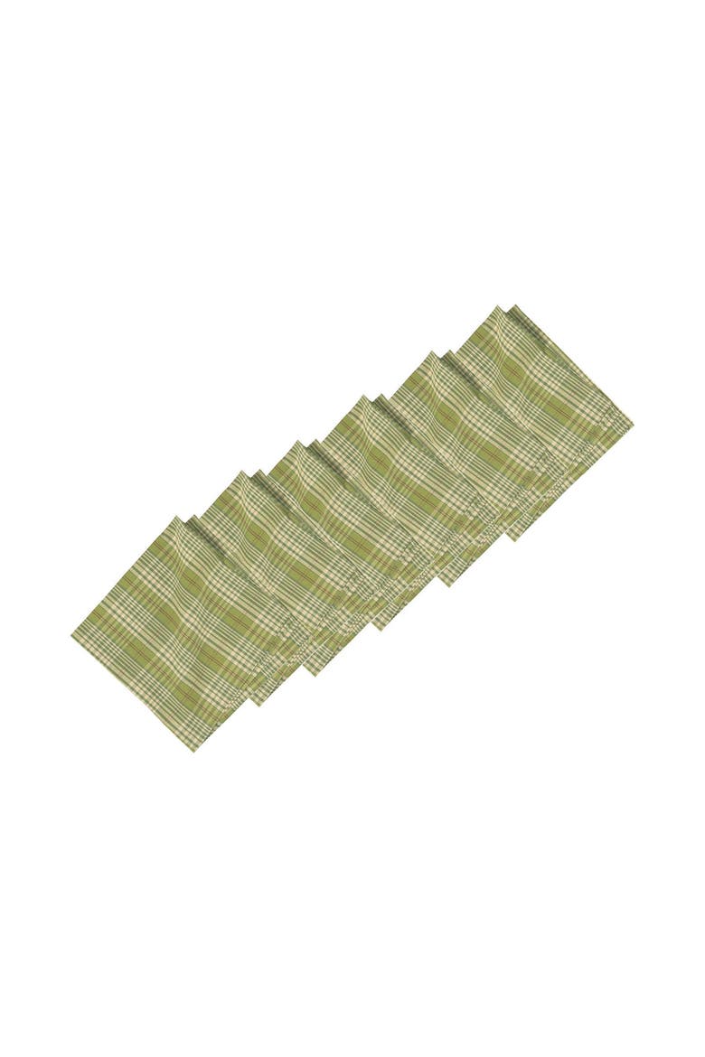 Holly Plaid Napkin Set of 6, Alternate, color, Green