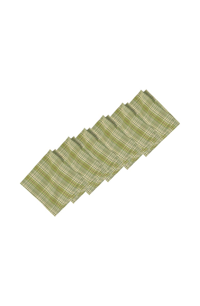 C&F Home Holly Plaid Napkin Set of 6, Alternate, color, Green
