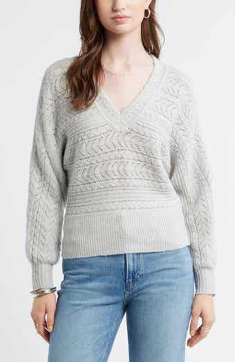 Pointelle Dolman Sleeve Sweater