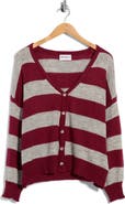 Princess Polly Devvon V-Neck Stripe Cardigan