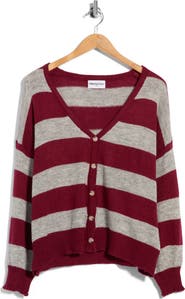 Princess Polly Devvon V-Neck Stripe Cardigan