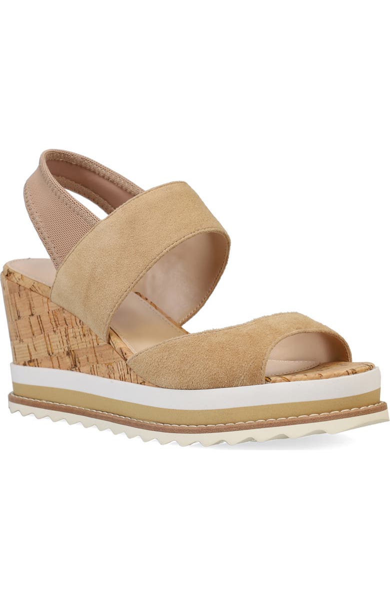 Pelle Moda Winta Platform Wedge Sandal, Main, color, Latte