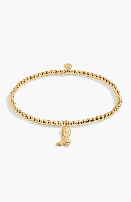 A Littles & Co. A Littles & Co A Little 'howdy Cowgirl' Bracelet In Gold-tone Plating In Gold