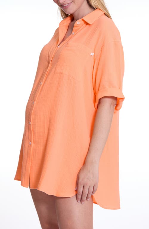 Cache Coeur Ice Cream Maternity Nightgown In Black