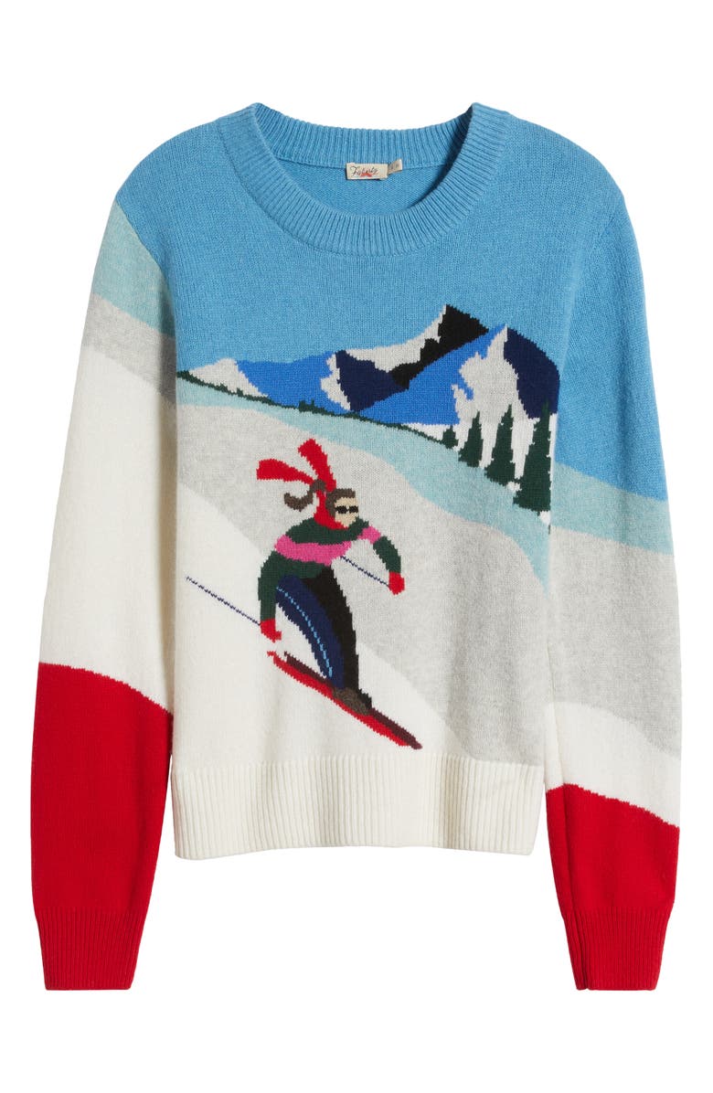 Faherty Mountain Coaster Crewneck Merino Wool Blend Sweater, Alternate, color, Mountain Coaster