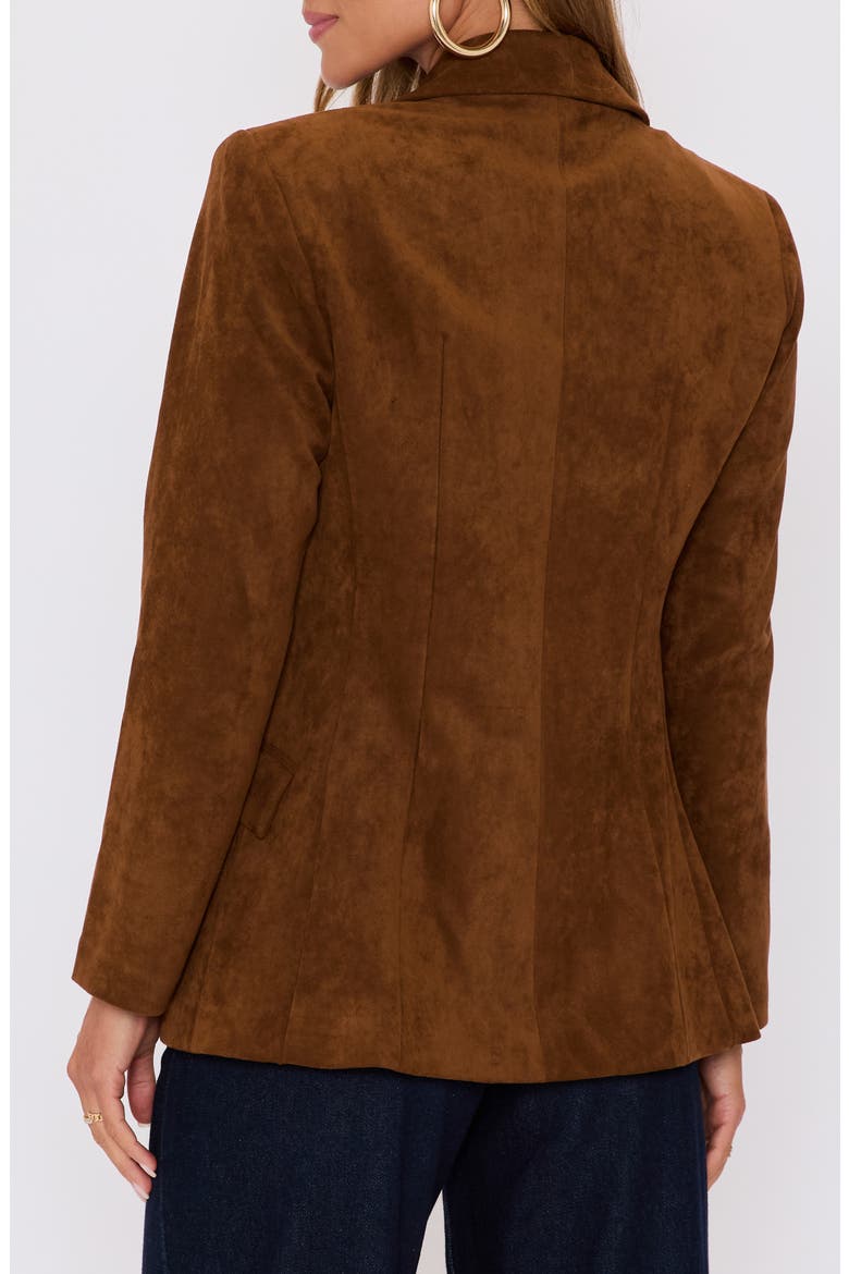 Maeve Faux Suede Blazer, Alternate, color, CAMEL