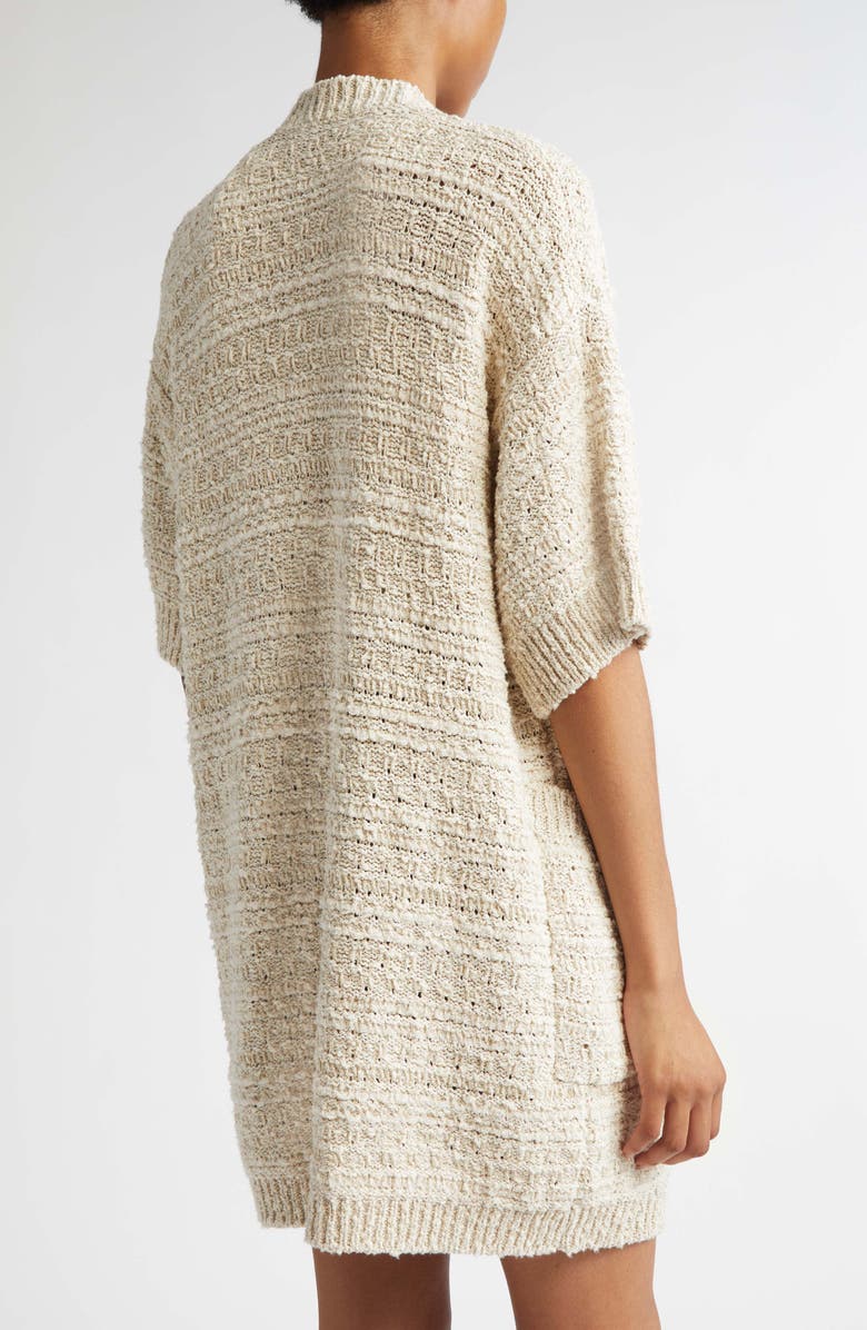 Max Mara Zulma Metallic Bouclé Cardigan, Alternate, color, Ivory