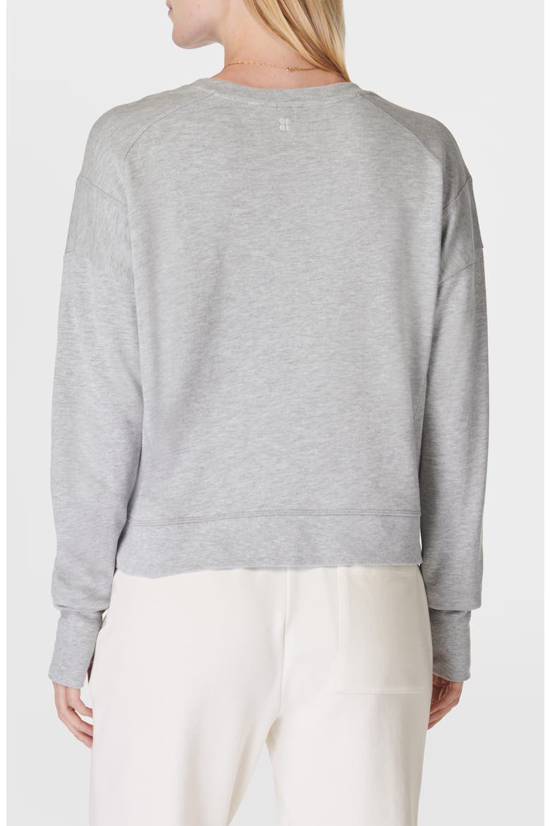 After Class Organic Cotton Blend Longline Sweatshirt, Alternate, color, LIGHT GREY