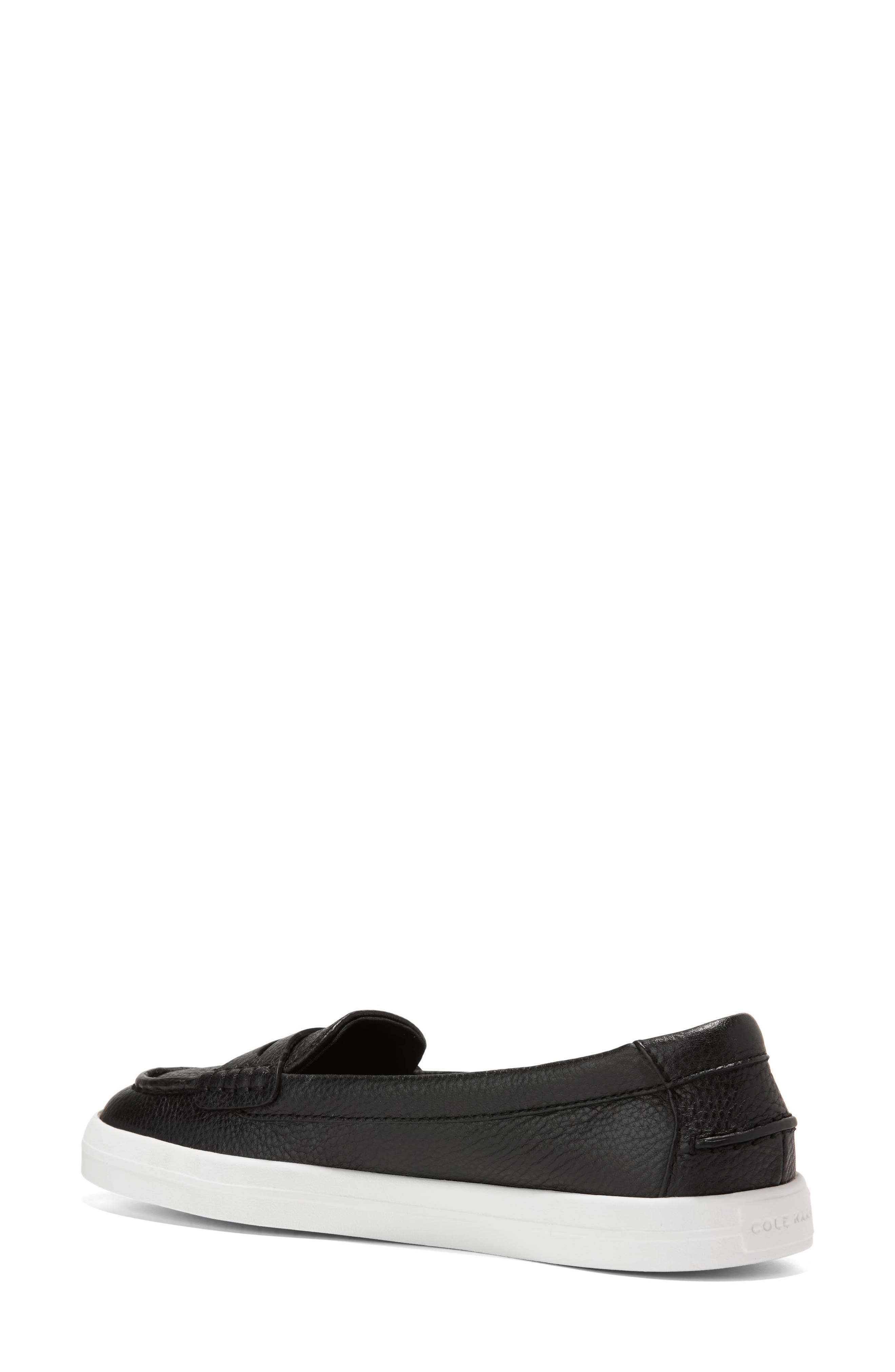 Cole Haan Nantucket Drift Penny Slip-On Loafer, Alternate, color, Black Tumbled Leather