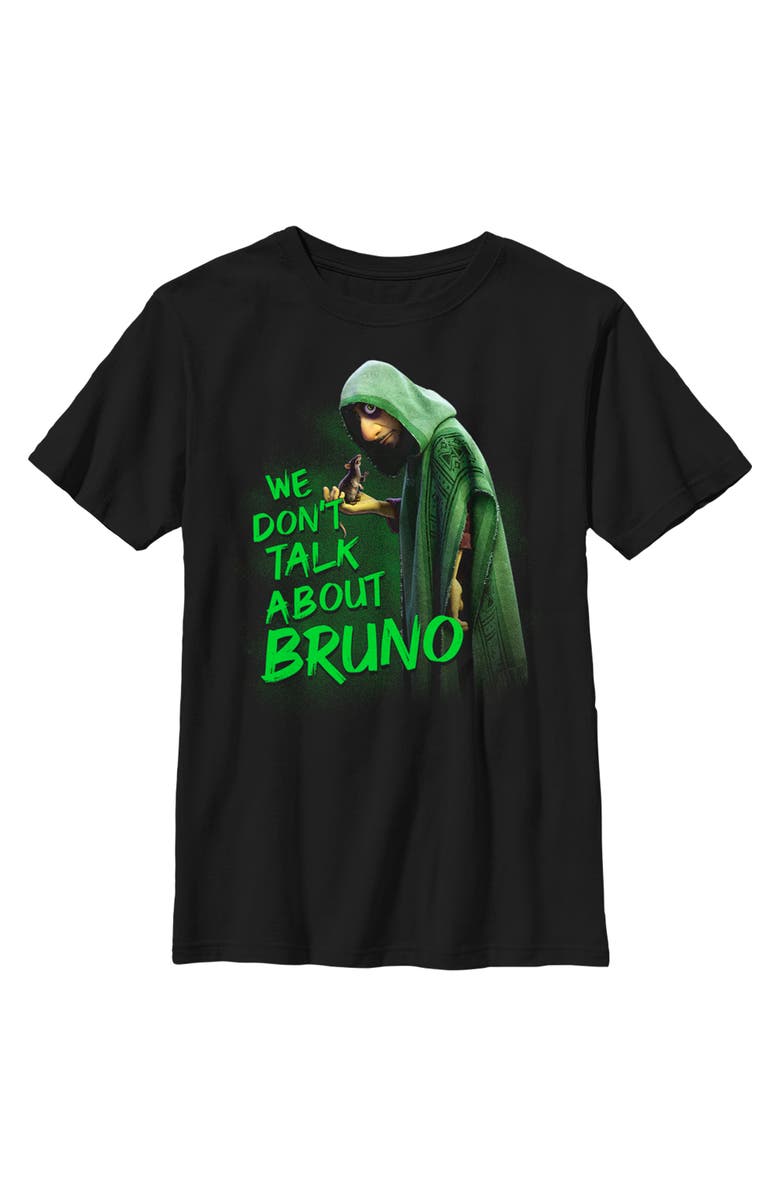 Encanto Boy's Encanto We Don't Talk About Bruno  Graphic T-Shirt, Main, color, Black