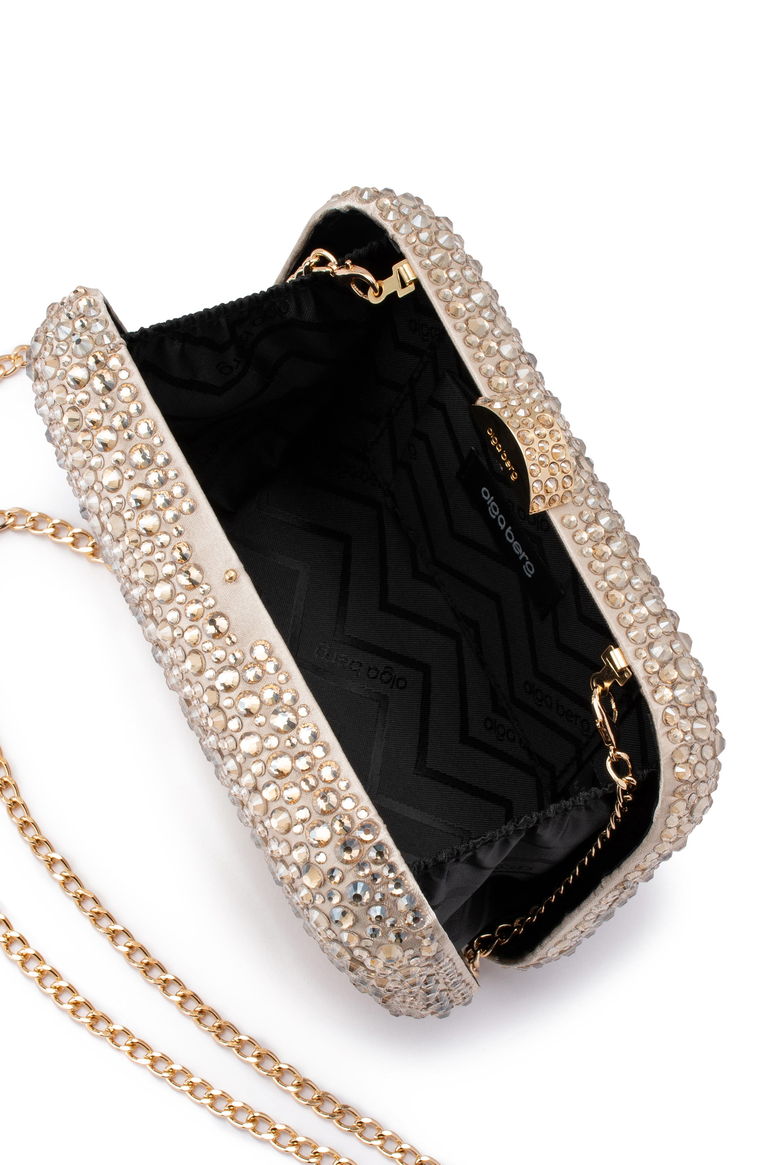 Casey Hot Fix Crystal Clutch, Alternate, color, CHAMPAGNE