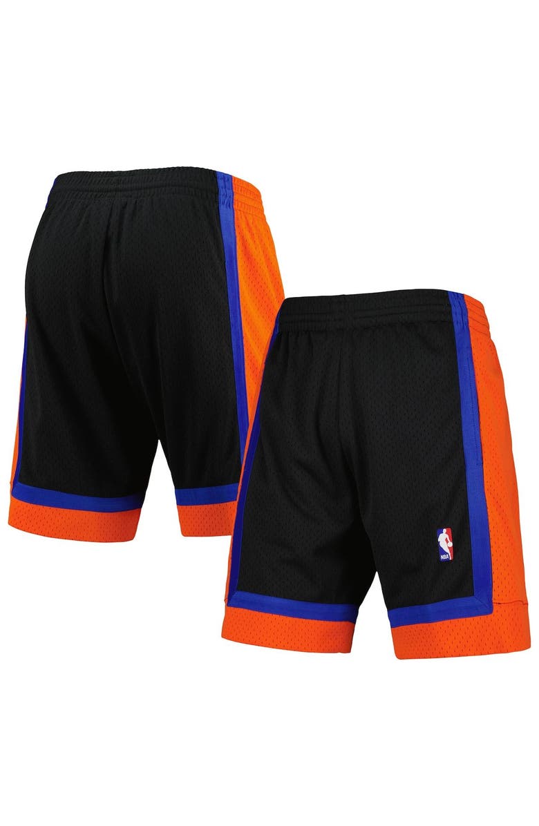 Mitchell & Ness Men's Mitchell & Ness Black New York Knicks Hardwood Classics Reload 2.0 Swingman Shorts, Alternate, color, 