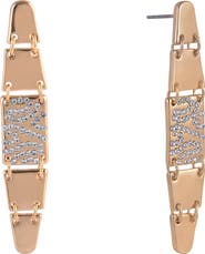 Laundry by Shelli Segal Pavé Crystal Linear Drop Earrings