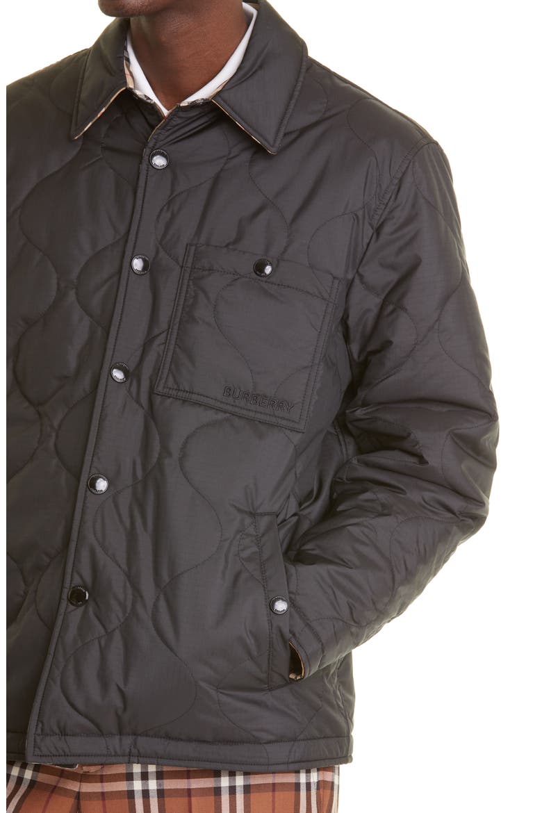 Francis Quilted Reversible Jacket, Alternate, color, BLACK