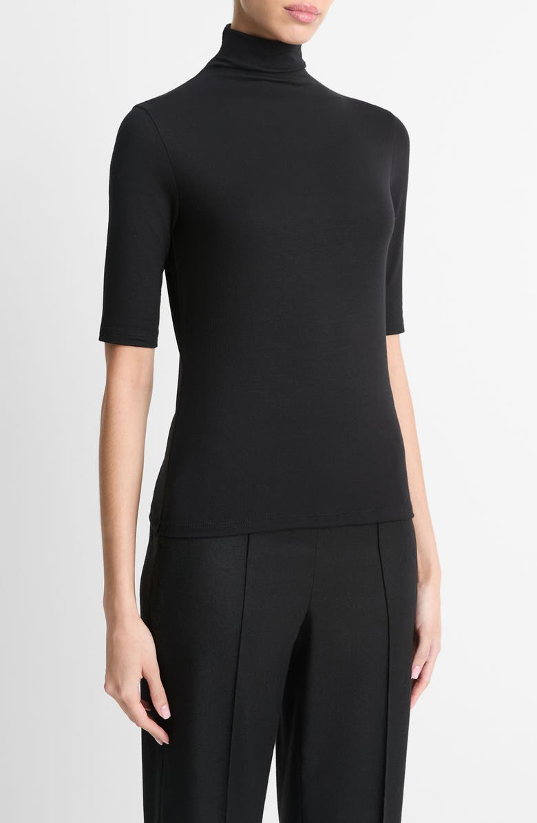 Vince Knit Mock Neck Top, Alternate, color, 