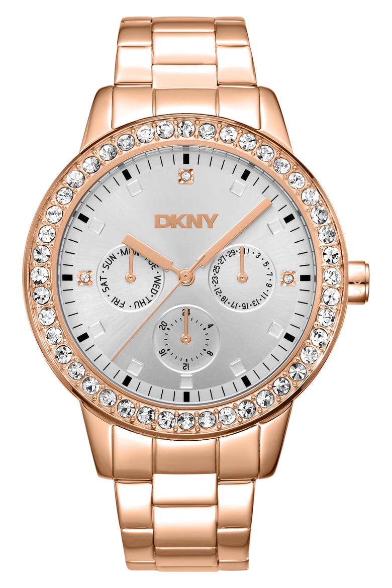 Soho Multifunction Bracelet Watch, Main, color, ROSE GOLD