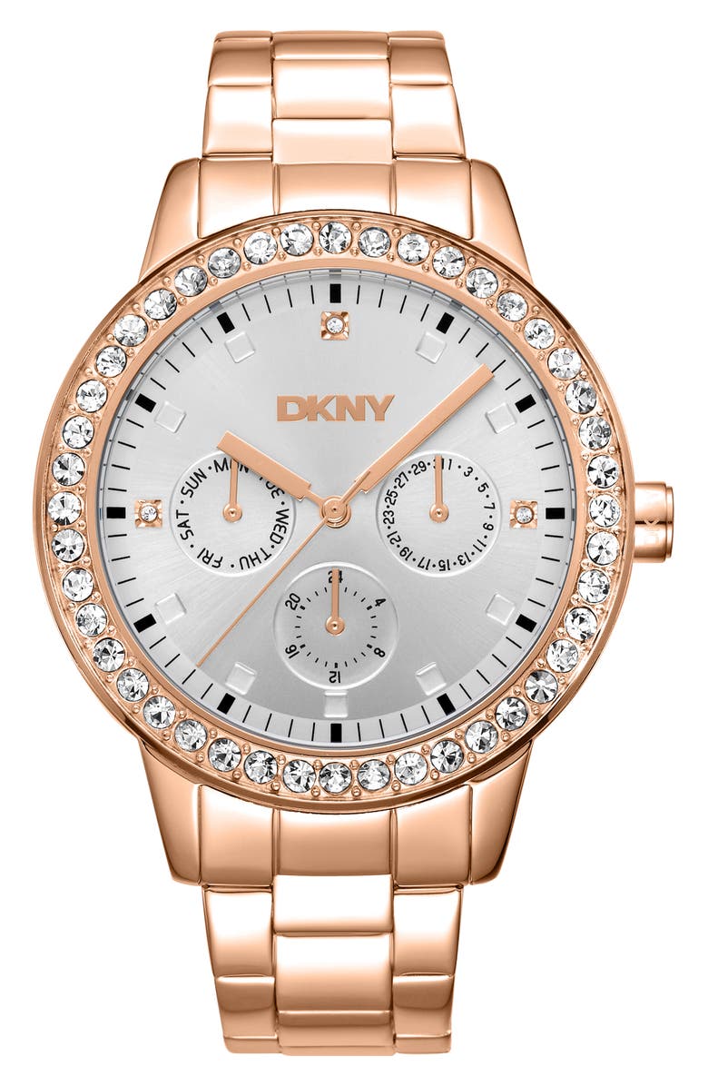 GEVRIL Soho Multifunction Bracelet Watch, Main, color,