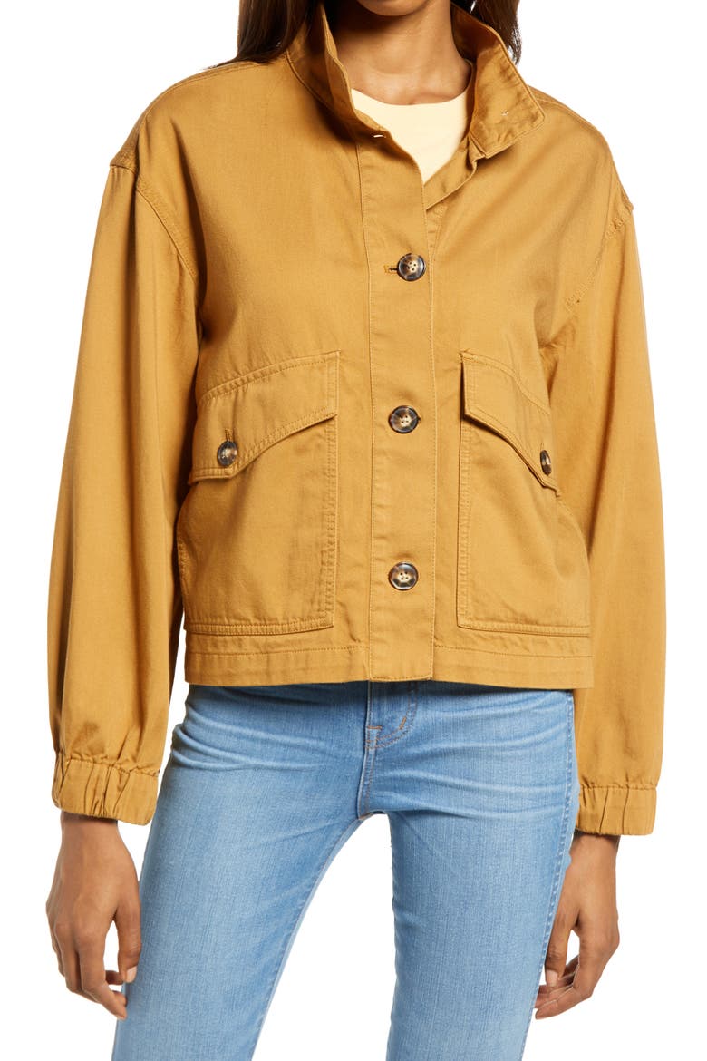 Bayview Balloon Sleeve Jacket, Alternate, color, TOFFEE