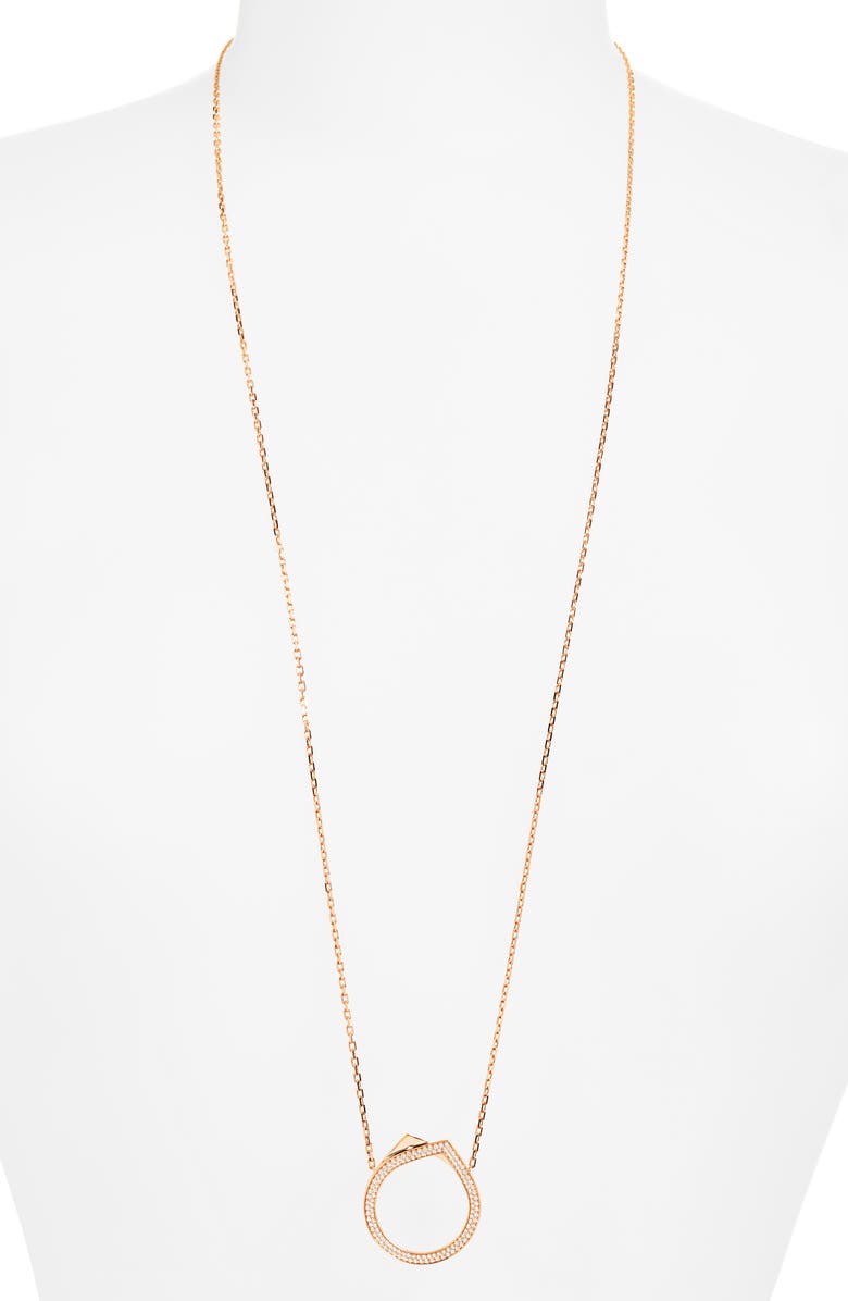 REPOSSI Antifer Long Pendant Necklace, Alternate, color, Rose Gold