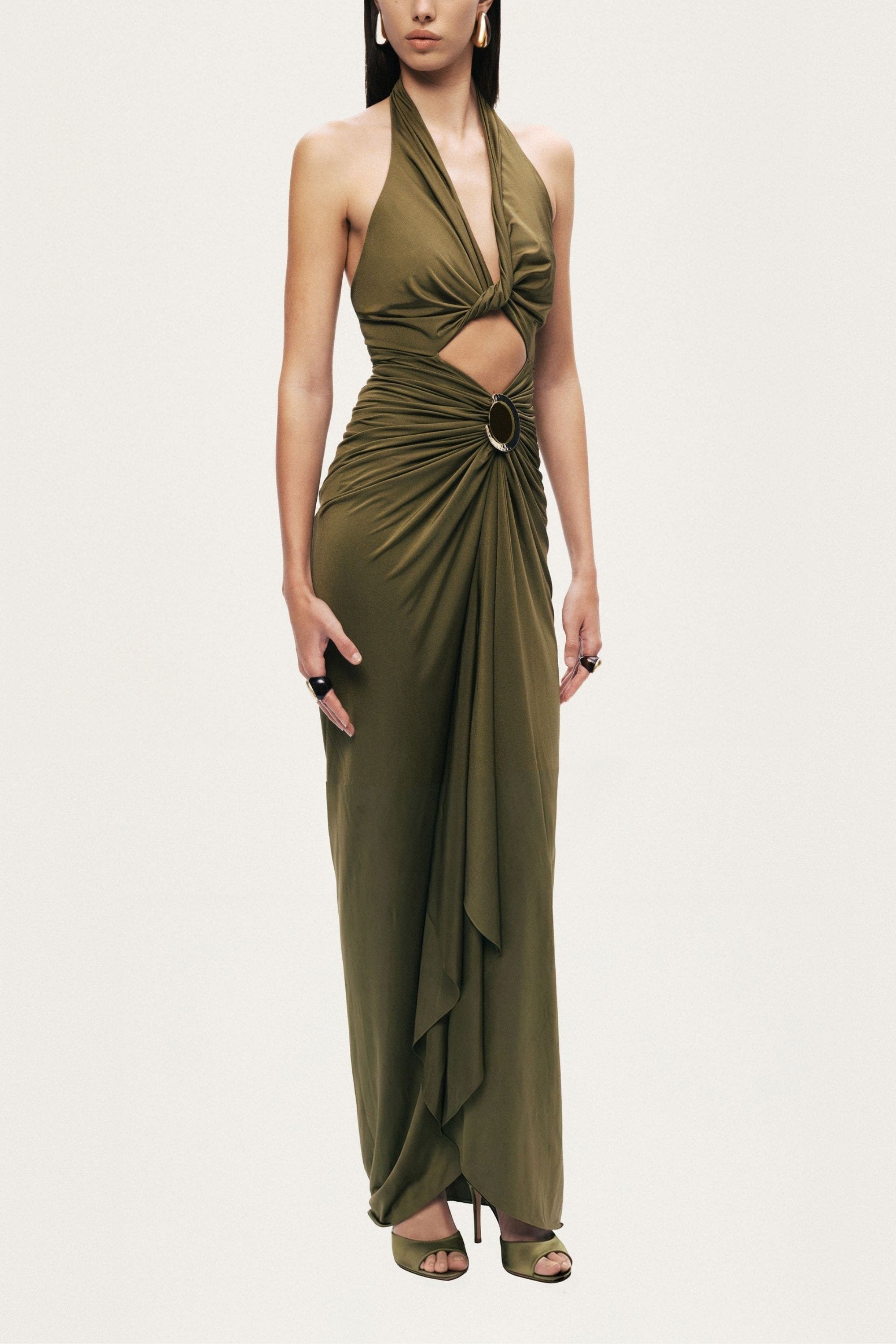 Cut-Out Halter Maxi Dress - image 2