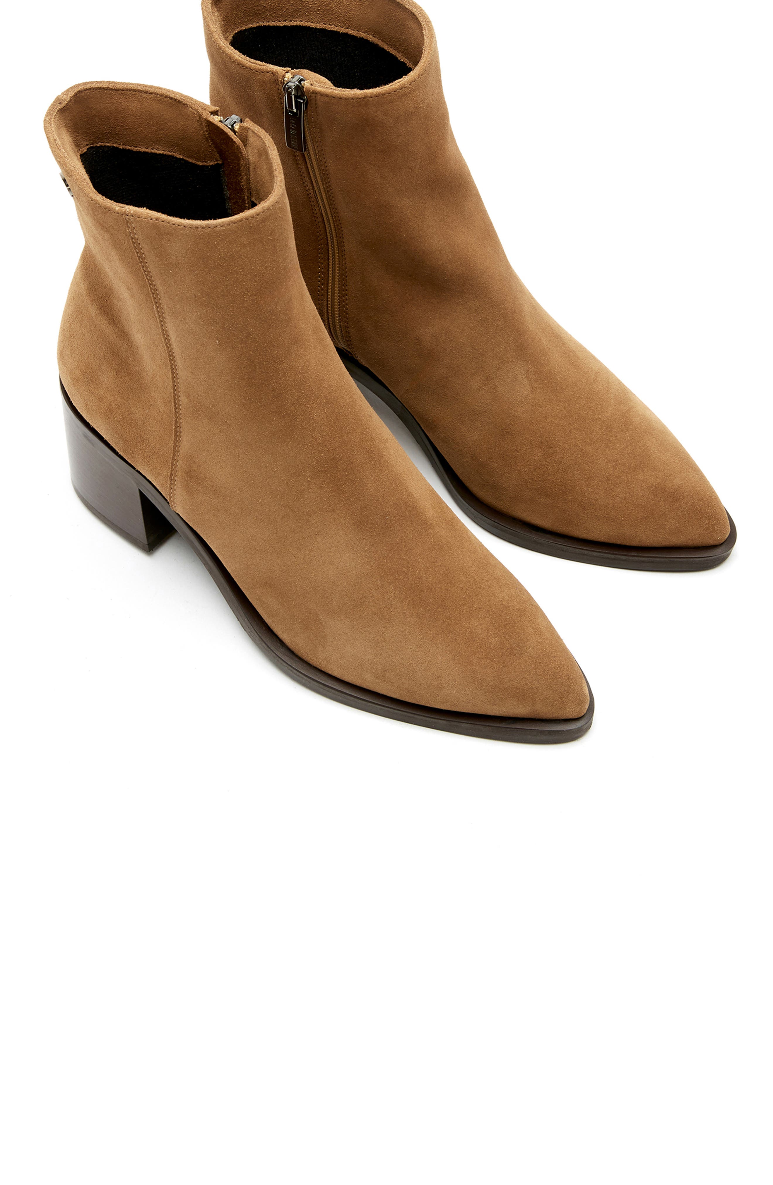 La Canadienne Julieta City Dry<sup>™</sup> Waterproof Bootie, Alternate, color, Toffee Suede