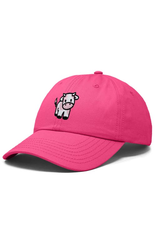 DALIX DALIX STRAWBERRY COW EMBROIDERED CAP 