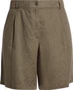 Eileen Fisher Organic Linen Walking Shorts