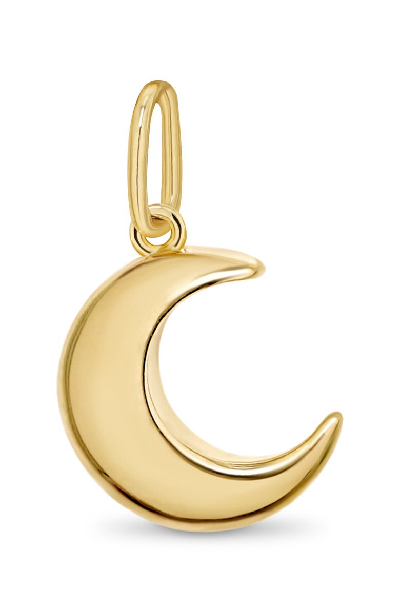 DEVATA Crescent Moon Pendant in 14K Gold, Main, color, Yellow Gold