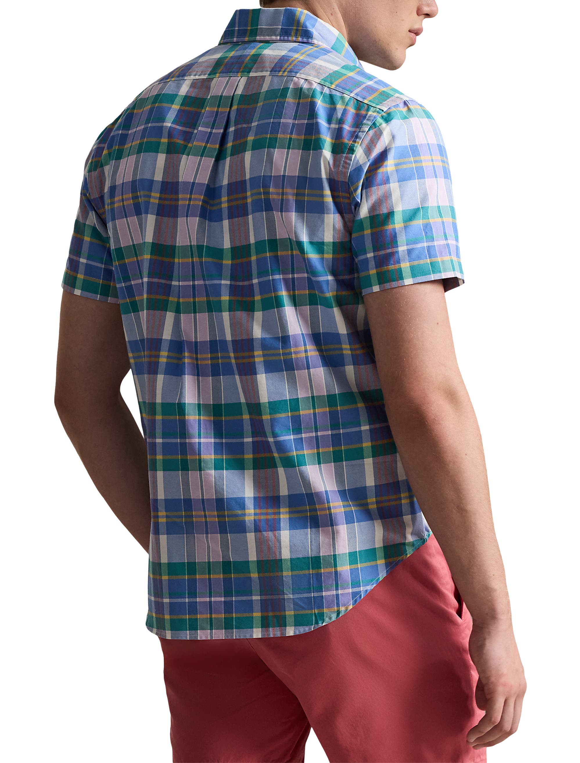 Big & Tall Plaid Oxford Sport Shirt V2 - image 2