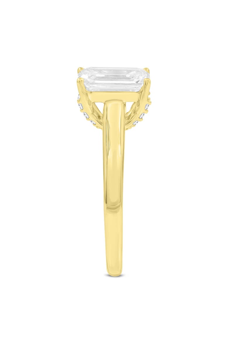 Narine 14K Yellow Gold Emerald Cut Lab Grown Diamond Hidden Halo Engagement Ring - 2.15 Ct, Alternate, color, 14K Yellow Gold
