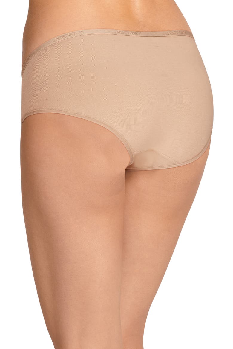 Womens Organic Cotton Stretch Hipster - 3 Pack, Alternate, color, Ivory/Light/Almond