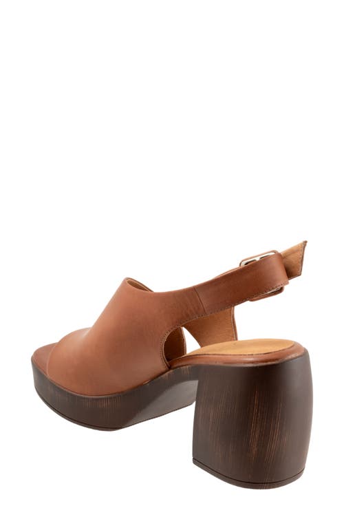 Shop Eos Footwear Spicer Slingback Platform Sandal In Brandy