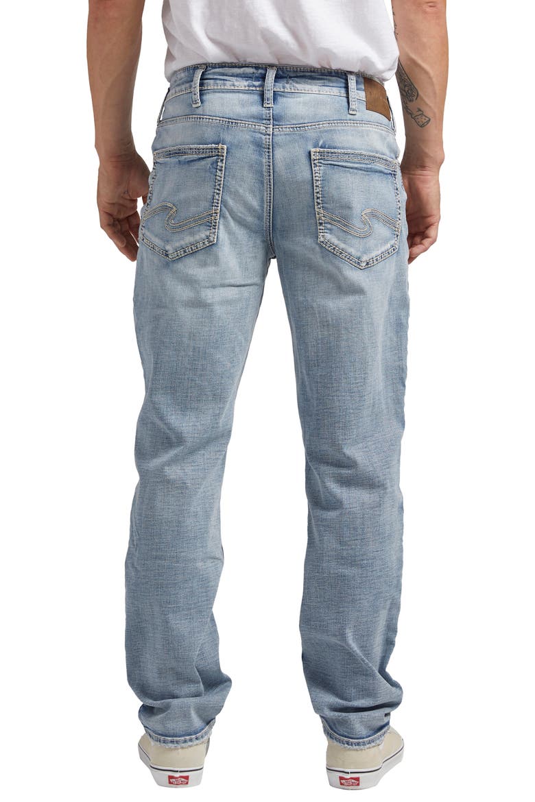 Eddie Athletic Fit Tapered Jeans, Alternate, color, INDIGO